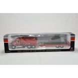 First Gear 1/50 Diecast Truck Issue Comprising Mack Granite Dumpe Truck with Beavertail Trailer. E