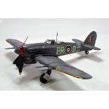 Handbuilt Plastic Impressive Aircraft Model comprising Hawker Typhoon Mk Ib R7855/PR-D (609 Sqn)