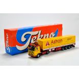 Tekno 1/50 Diecast Truck Issue Comprising Scania 143M Curtain Trailer in livery of Astran. Limited