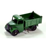 Dinky No. 25m/410 Bedford End Tipper in dark green with black ridged hubs and smooth tyres. Stunning