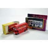 Diecast Bus Duo comprising Dinky No. 289 Routemaster and Matchbox Royal Wedding Issue. NM in