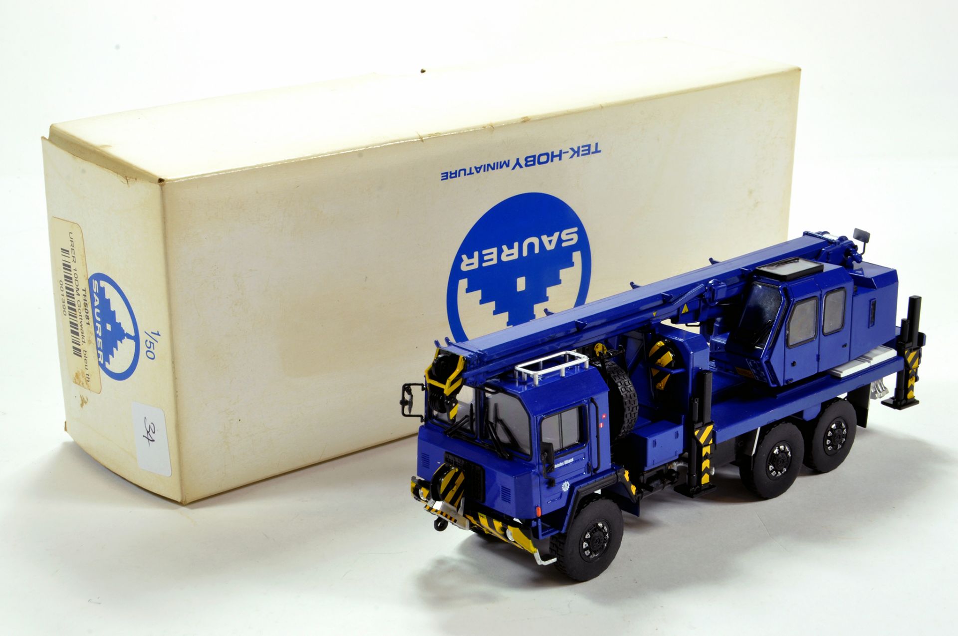 Tek Hobby (Swiss) Resin 1/50 Saurer 10DM Truck with Gottwald Crane. Scarce issue is NM in Box.