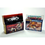 Corgi James Bond Thunderball issue Aston Martin DB5 plus Matchbox Motorcity issue and one other.