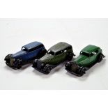 Dinky Trio of Diecast Car Issues comprising Daimler and Vauxhall x 2. Generally F to G. (3)