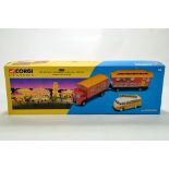 Corgi Classics Diecast Issues comprising No. 31702 Showmans Caravan and ERF Truck. NM in Box.