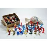 An interesting group of plastic figures comprising mainly cereal box issues including some space
