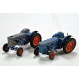 Duo of Britains Fordson Major Tractors. For Spares / Repair hence F. (2)