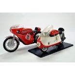 Duo of Plastic Motorcycle Models. Scarce issues. Generally G. (2)