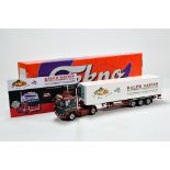 Tekno 1/50 Diecast Truck Issue Comprising Scania 141 Fridge Trailer in livery of Ralph Davies.