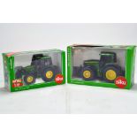 Siku 1/32 Farm issue comprising John Deere 5820 and 6920S Tractor duo. NM to M in Boxes. (2)