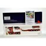 Lion Toys 1/50 Diecast Truck Issue Comprising Scania R Nooteboom Trailer in Livery of Sandy Kydd.