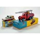 Corgi No. 1121 Chipperfield Circus Crane Truck plus No. 486 Kennel Service Wagon (reprobox).