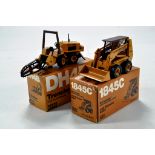 Conrad 1/35 diecast duo comprising No. 2963 Case DH4B Trencher plus No. 5401 Case 1845C Uni