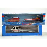 Duo of 1/43 Diecast comprising Cararama Land Rover and Boat Fire Rescue Set plus Norec Citroen