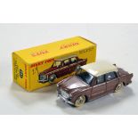 French Dinky No. 531 Fiat 1200 Grande Vue in metallic brown with off white roof, silver trim.