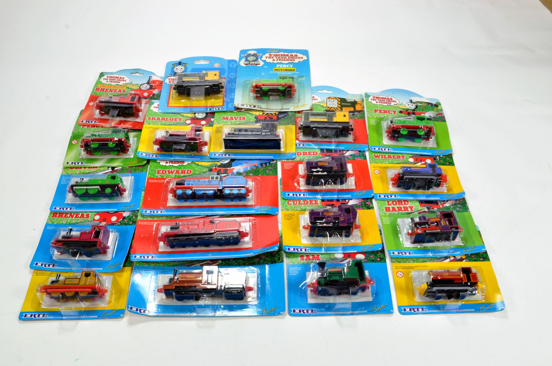 Ex Shop Assortment of Thomas the Tank Engine diecast toys from Ertl including some harder to find