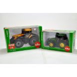 Siku 1/32 diecast duo comprising John Deere 5820 Tractor and JCB 8250. NM to M in Boxes. (2)