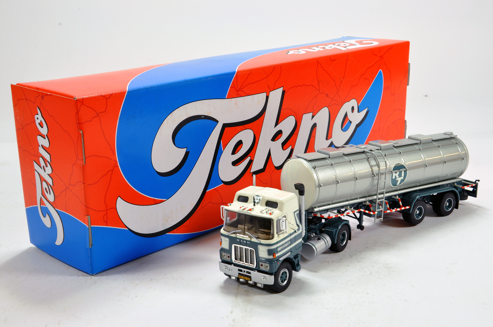 Tekno 1/50 Diecast Truck Issue Comprising Mack Tanker in livery of Stout Siem. NM to M in Box.