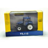 Universal Hobbies 1/32 farm issue comprising New Holland T5.115 Tractor. NM to M in Box.
