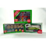 Siku 1/32 Farm Trio comprising Bale Trailer, Claas Trailer and Whirl Rake. NM to M in Boxes. (3)