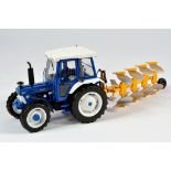 Bespoke Farm Model 1/32 scale Combination of Ford 5610 4WD GEN II Tractor with Plough. E to NM.