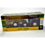 Britains 1/32 Farm Issue comprising Gold Special Edition John Deere Tractor Set. 4020 and 7280R.