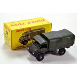 French Dinky No. 821 Military Mercedes Covered Wagon. Fine example is NM in E Box.