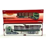 Corgi 1/50 Diecast Truck Issue Comprising No. CC12942 Scania Topline and Log Trailer in livery of