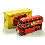 Dinky No. 291 Double Decker Bus Exide Batteries. Lovely NM example is F to G Box.