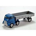 Extremely Rare Mettoy Castoys Truck and Trailer in Blue with Silver Trailer, hubs and black tyres.