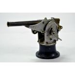 Vintage Marklin Coastal Fortress Gun. Magnificently interesting piece displays well.