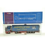Corgi 1/50 Diecast Truck Issue Comprising No. 75405 Leyland DAF Curtainside in Livery of Knights