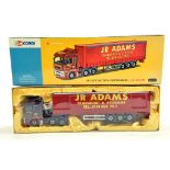 Corgi 1/50 Diecast Truck Issue Comprising No. AN13418 ERF ECT Curtainside in livery of JR Adams. E