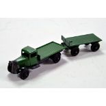 Dinky No. 25C Flat Truck with Trailer. Appears G.