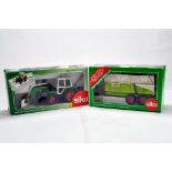 Siku 1/32 Farm diecast duo comprising Fendt 310 tractor plus Claas Tipping Trailer