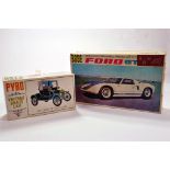Pyro Model Car Kit (complete) plus Scarce 1/32 Marusan Ford GT Slot Car Kit (Instructions / loose