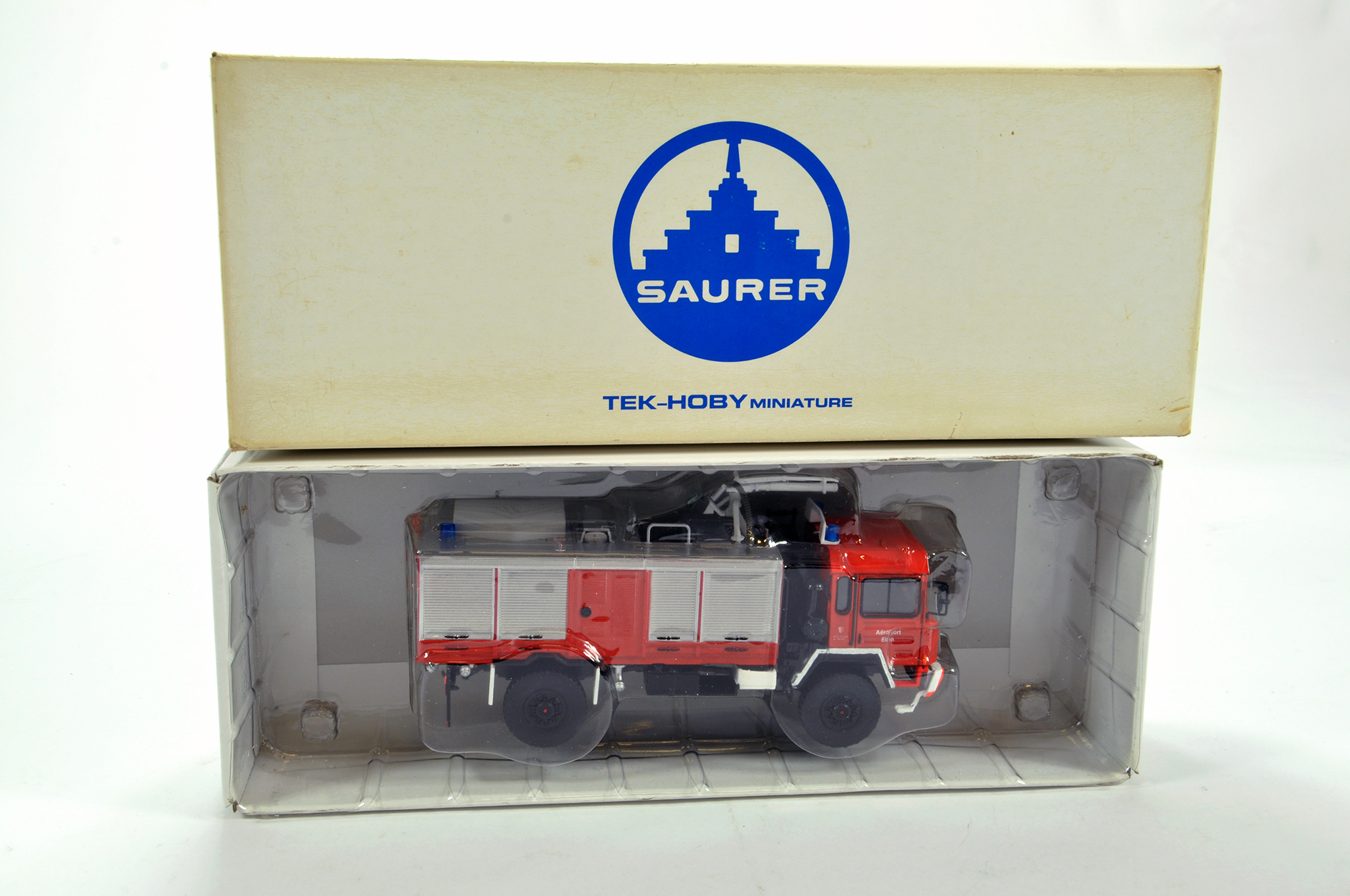 Tek Hobby (Swiss) Resin 1/50 Saurer Military Fire Appliance Truck. Scarce Issue is NM in Box.