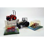 Misc tractor group comprising various makers includes Plastic Kubota issues and Scale Models White