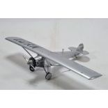 Handbuilt Plastic Impressive Aircraft Model comprising Spirit of St Louis.