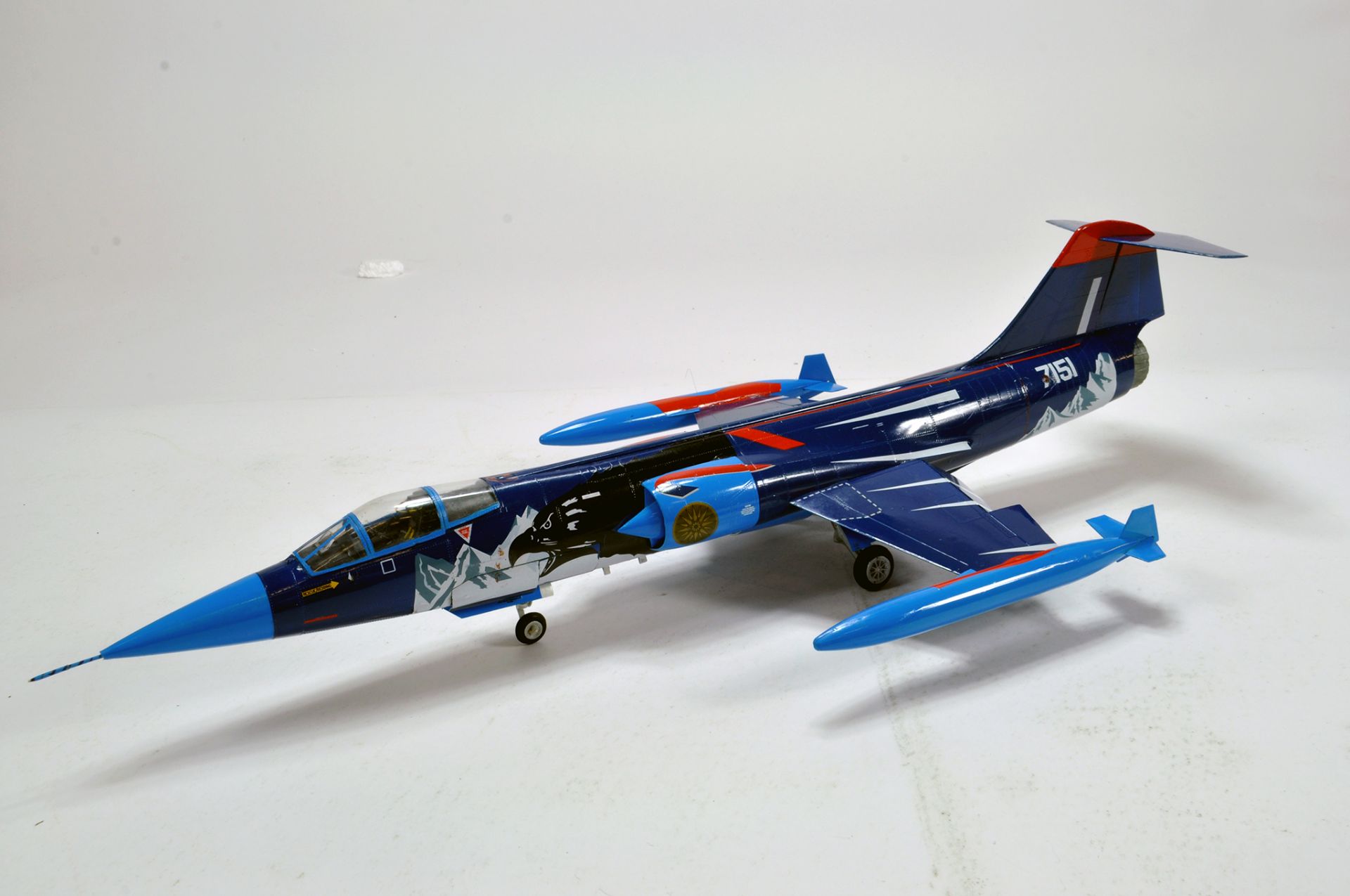 Handbuilt Plastic Impressive Aircraft Model comprising Lockheed F-104G Starfighter