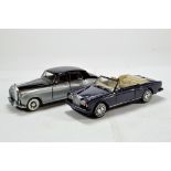 Duo of Franklin Mint 1/24 scale diecast precision detail cars comprising Rolls Royce issues.