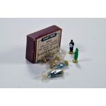 Dinky No. 53 Passengers Miniature Figures set containing 6 x OO Gauge painted metal figures. E to