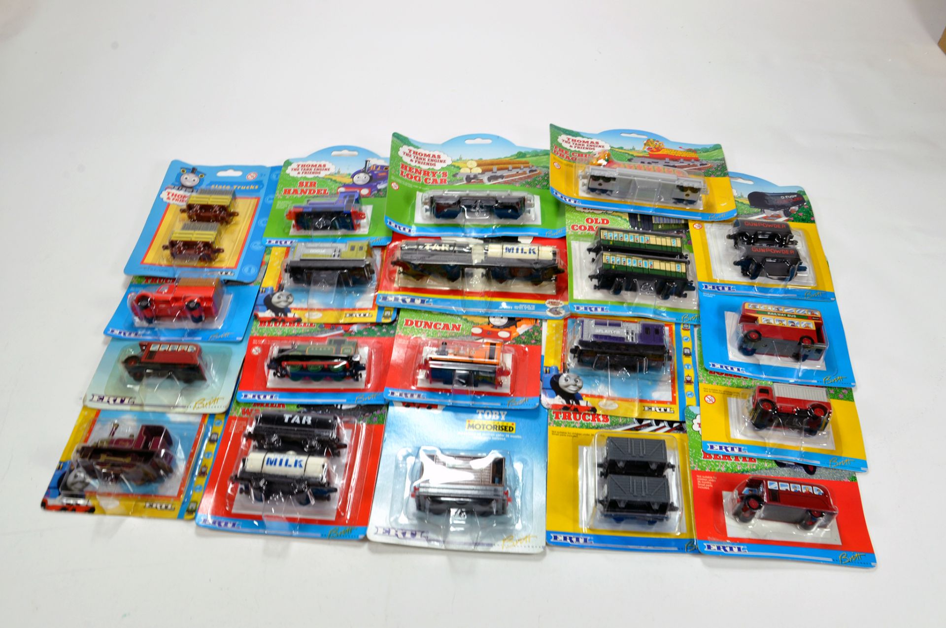 Ex Shop Assortment of Thomas the Tank Engine diecast toys from Ertl including some harder to find