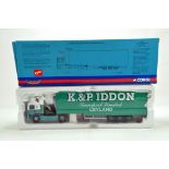 Corgi 1/50 Diecast Truck Issue Comprising No. CC11912 ERF EC Step Frame Curtainside in livery of