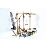 An Impressive selection of assembled tower cranes plus Crawler Crane from NZG Conrad etc. Various