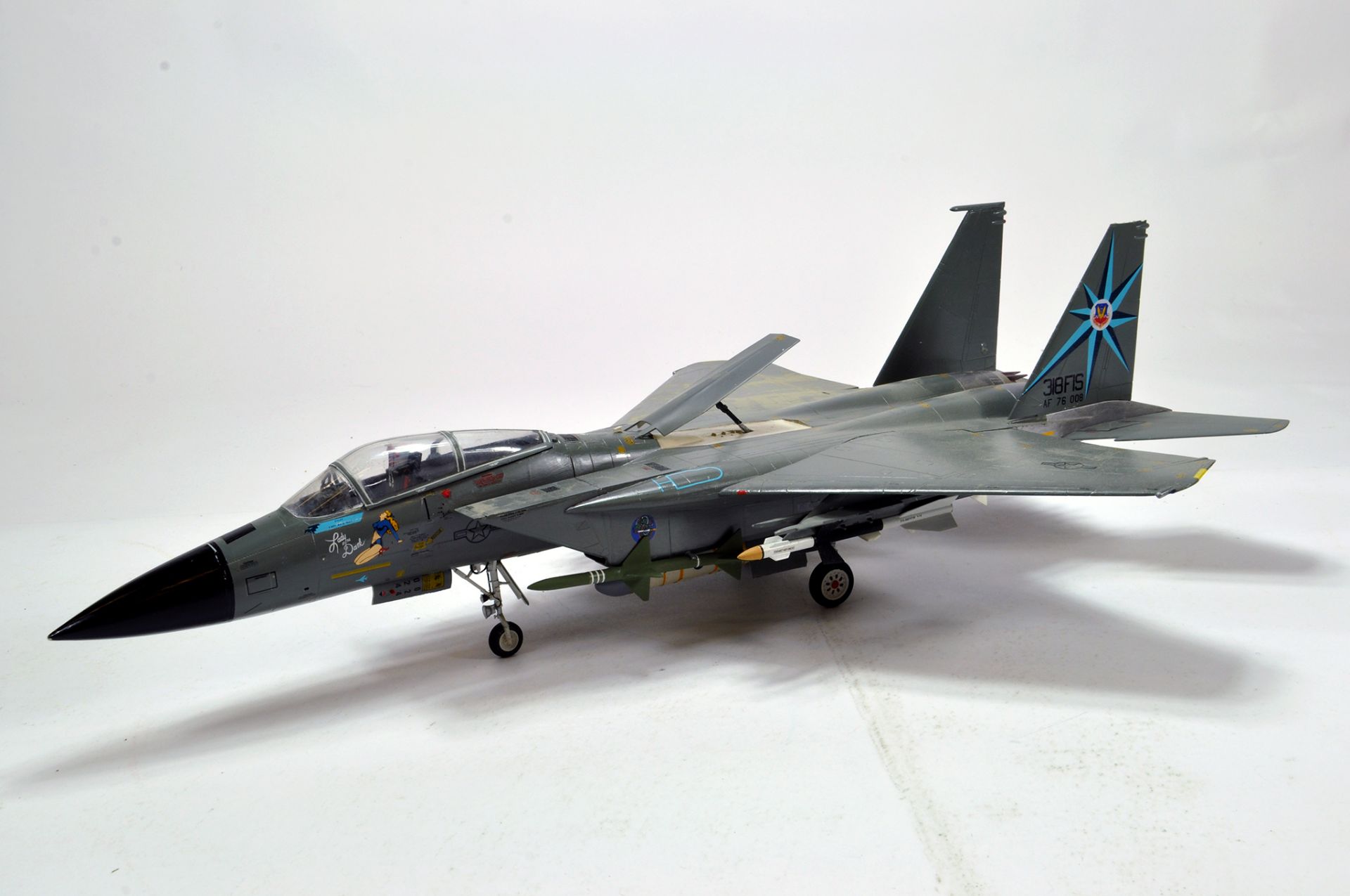 Handbuilt Plastic Impressive Aircraft Model comprising F-15 Eagle.