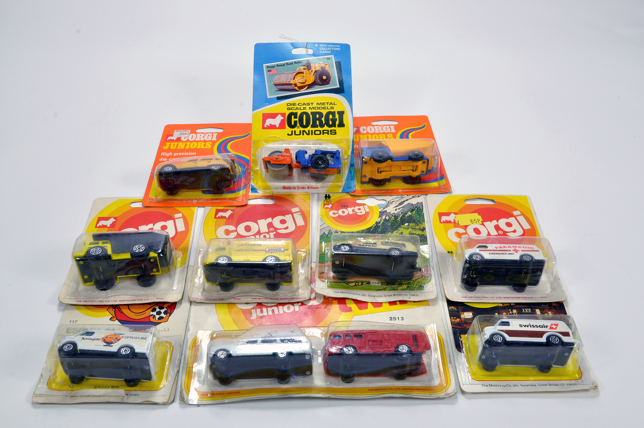 Mainly Corgi Juniors Blister pack group comprising various issues. Generally NM. (10)