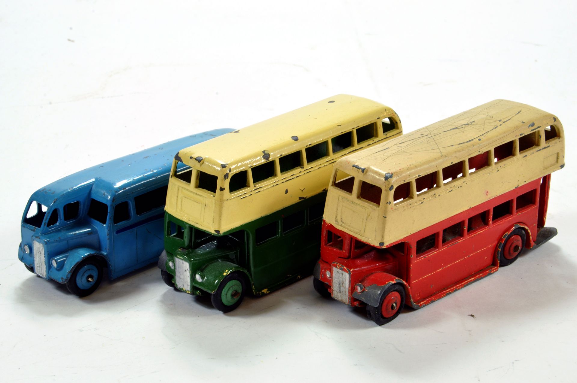 Dinky Trio of Diecast Commercial Bus Issues. F to G. (3)
