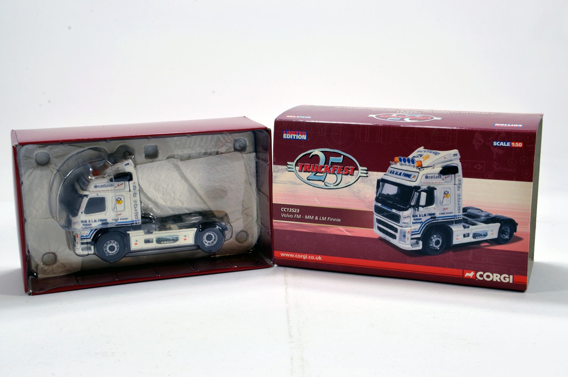 Corgi 1/50 Diecast Truck Issue Comprising No. CC13523 Volvo FM in livery of LM Finnie. E to NM to