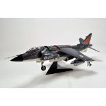 Handbuilt Plastic Impressive Aircraft Model comprising Royal Navy Harrier.